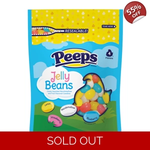 Peeps Jelly Beans - Assorted Chewy Bean Candies - 283g Big Bag